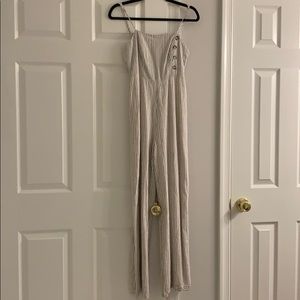 Striped Urban Outfitters jumpsuit